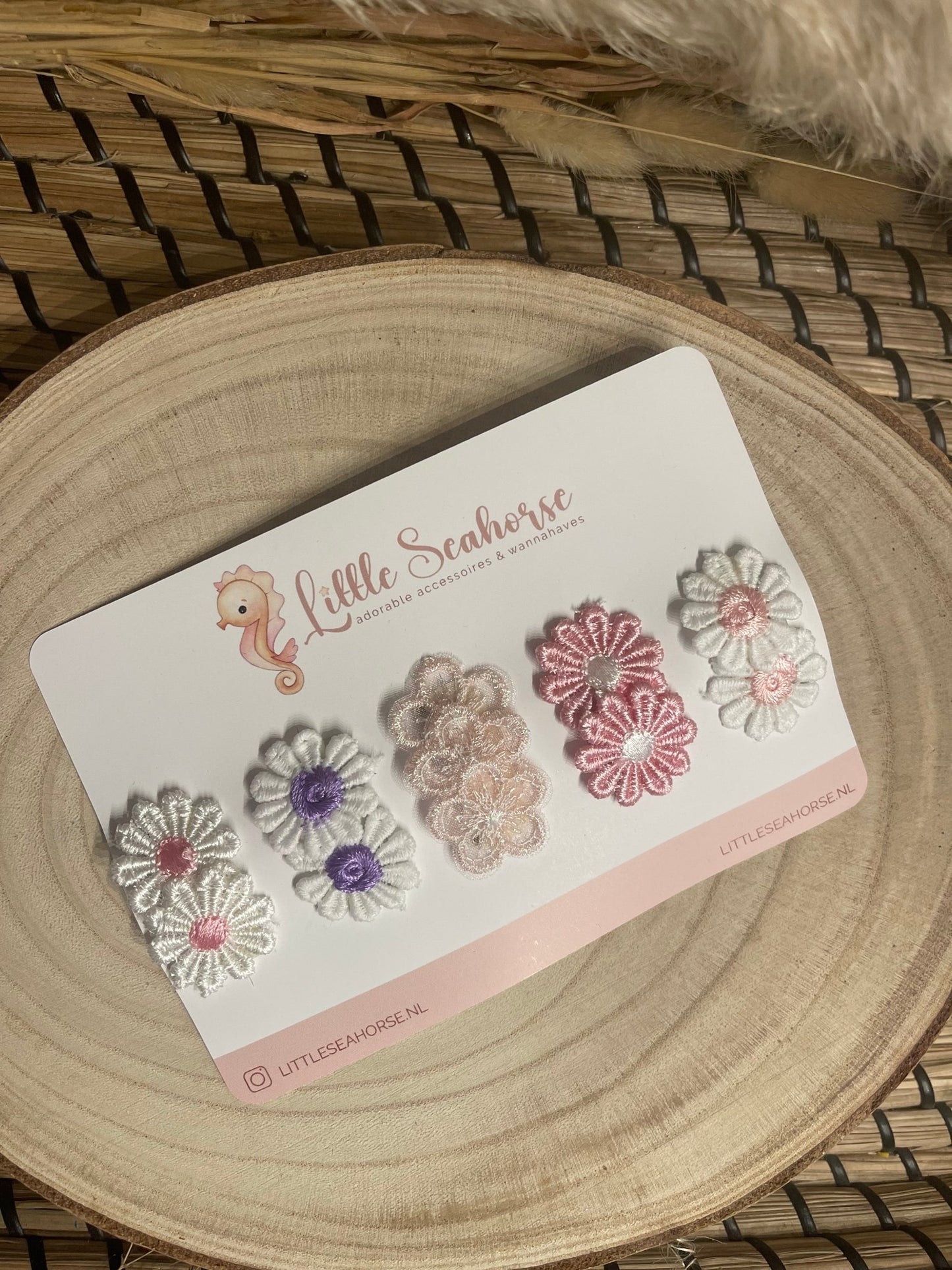 Antislip set pink flower - Antislip - Little Seahorse