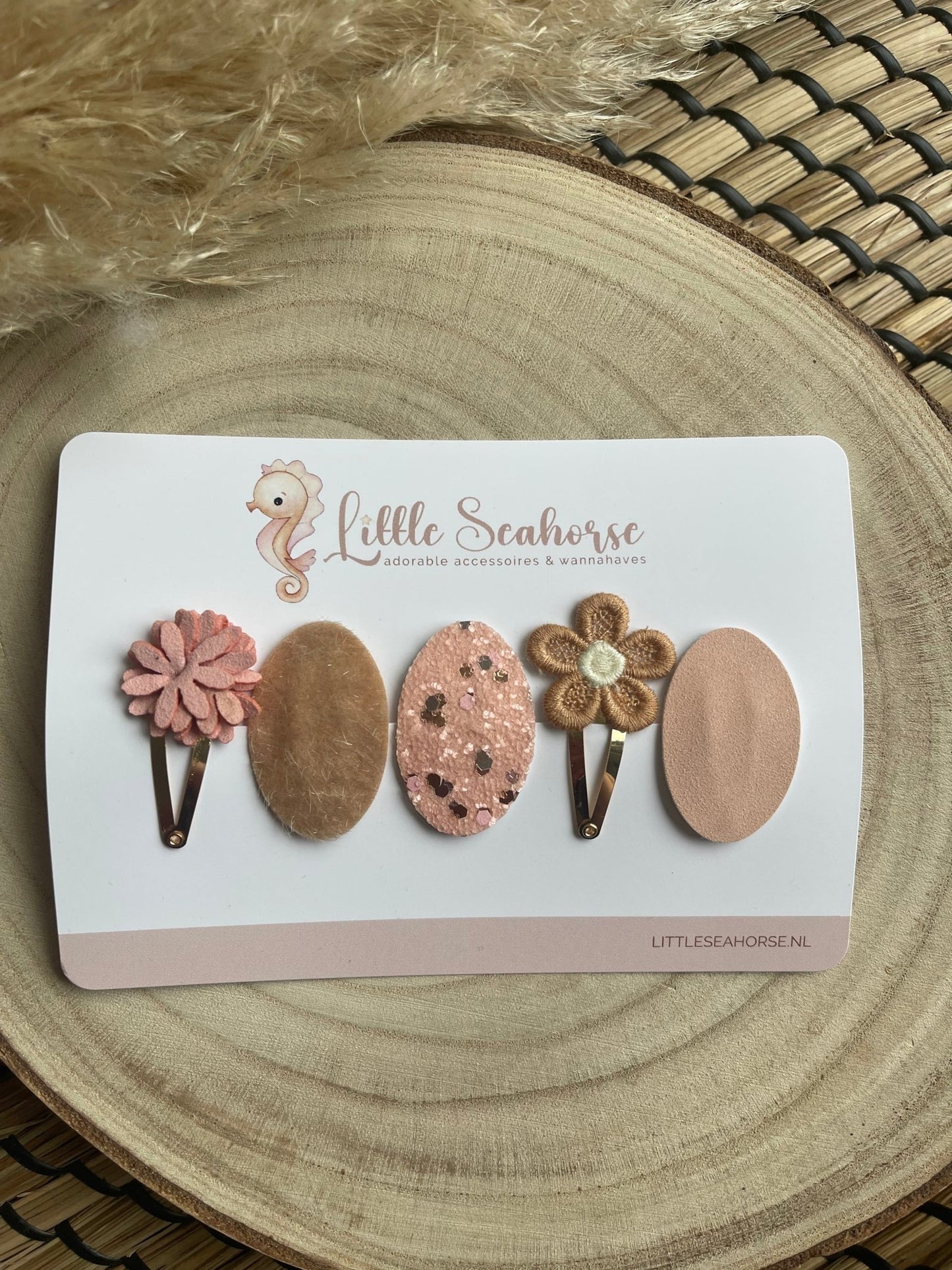 Haarclip soft pink - Little Seahorse