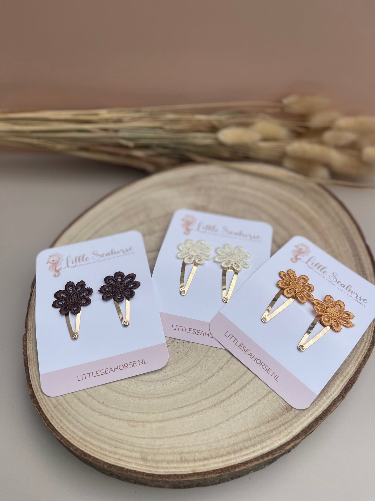 Klikklak lace bloem duo - Little Seahorse