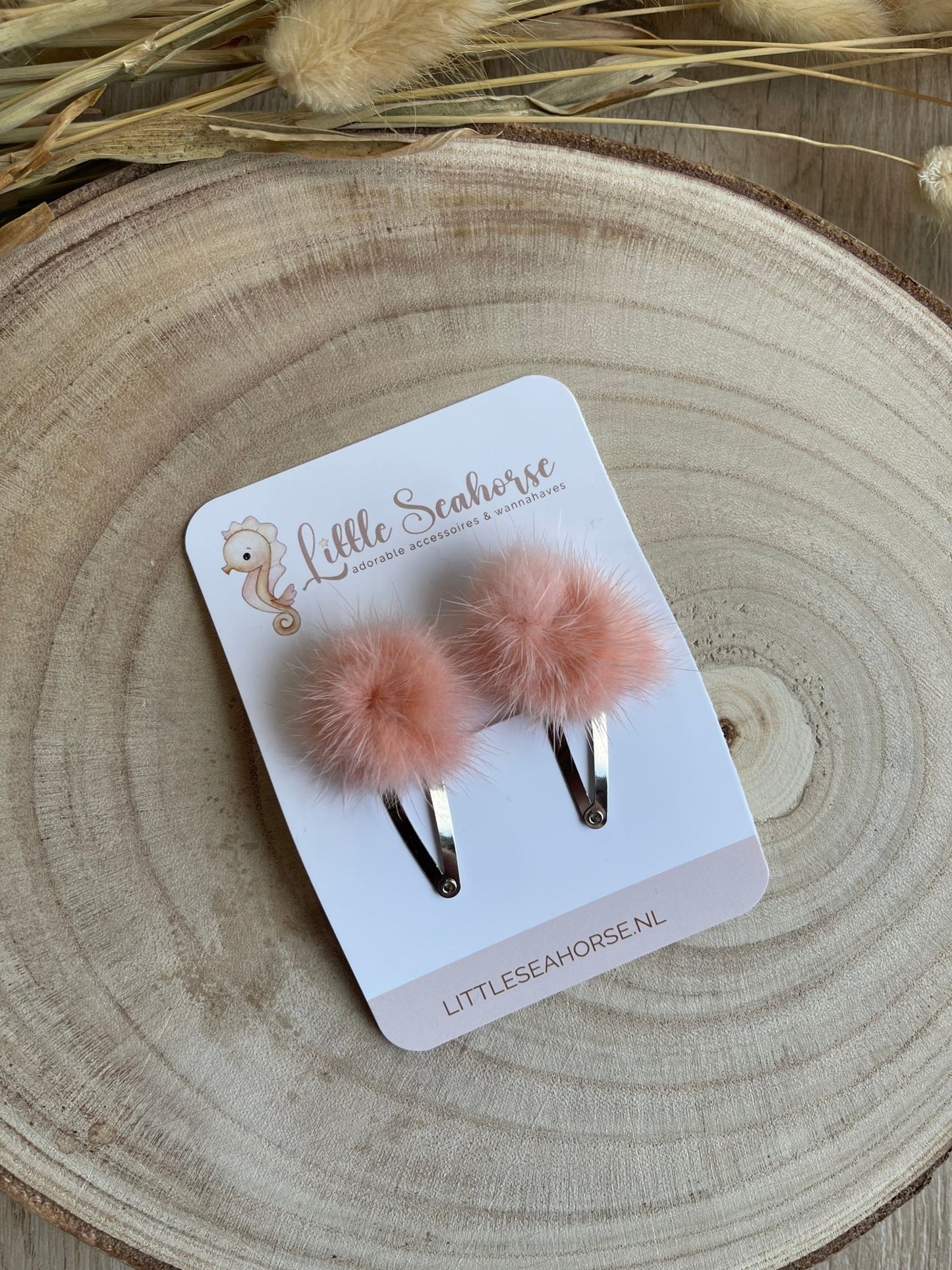 Pluizige duo clips (meerdere kleuren) - Little Seahorse