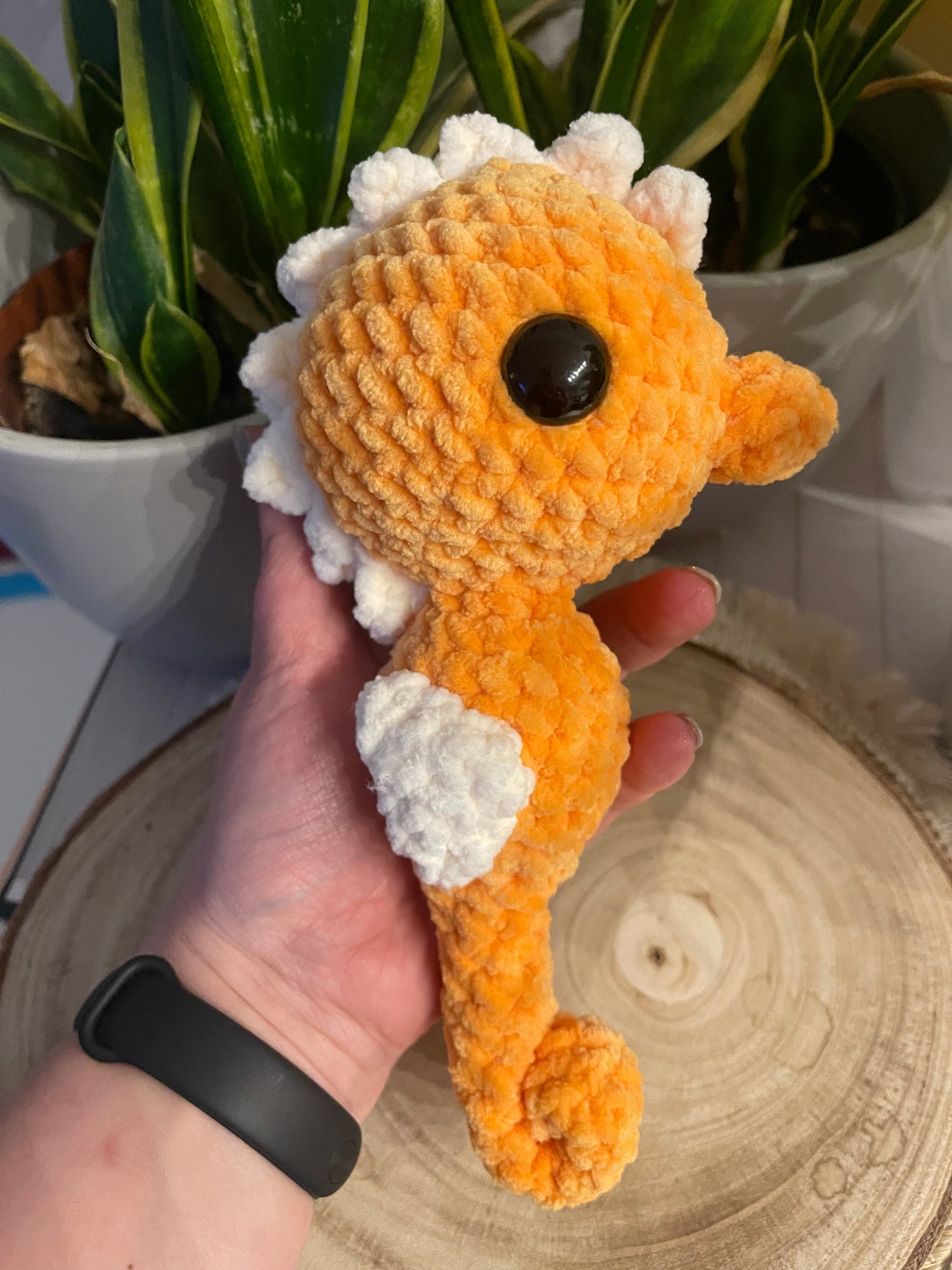 Gehaakte zeepaard amigurumi