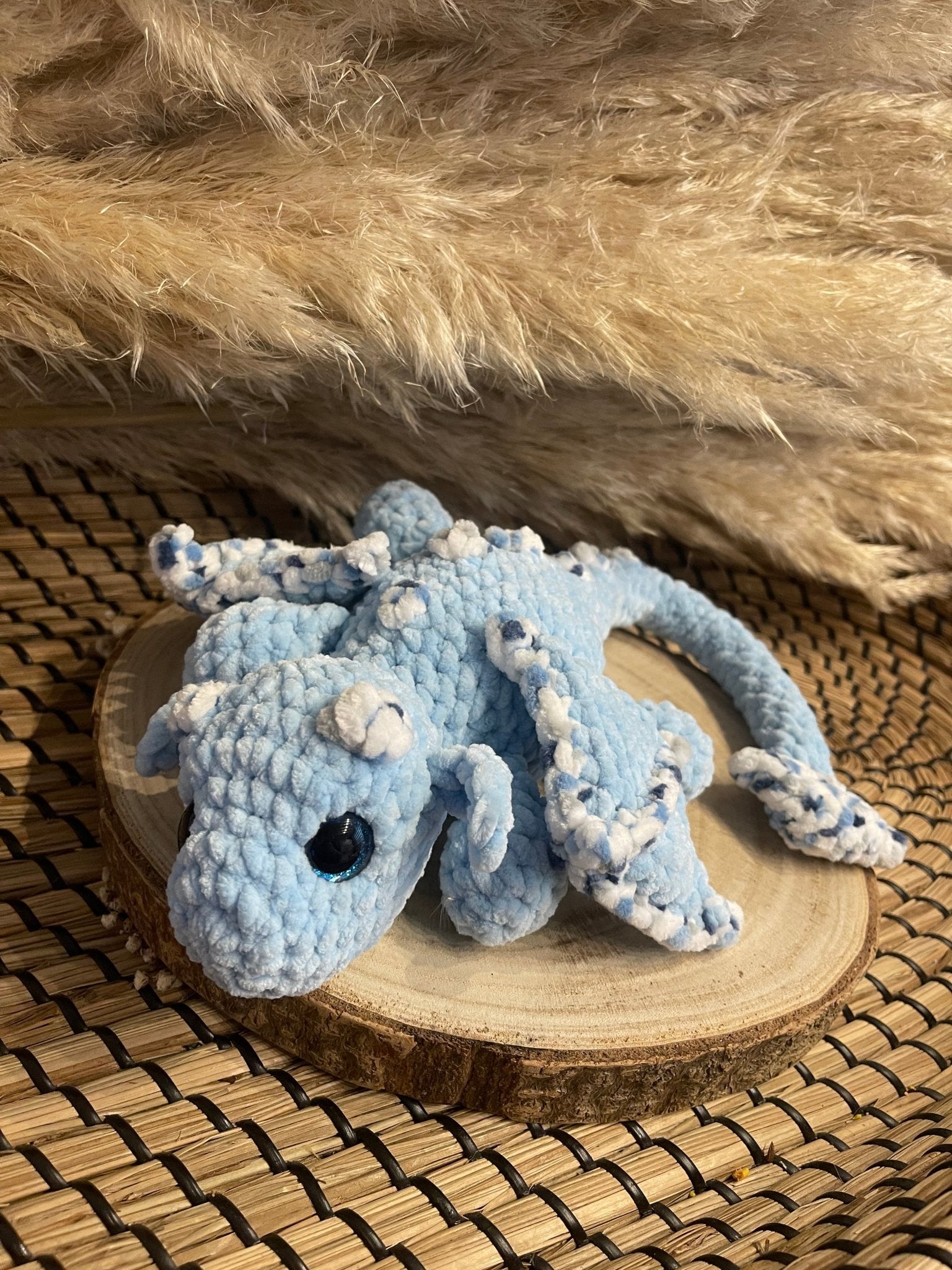 Gehaakte baby draak amigurumi - Little Seahorse