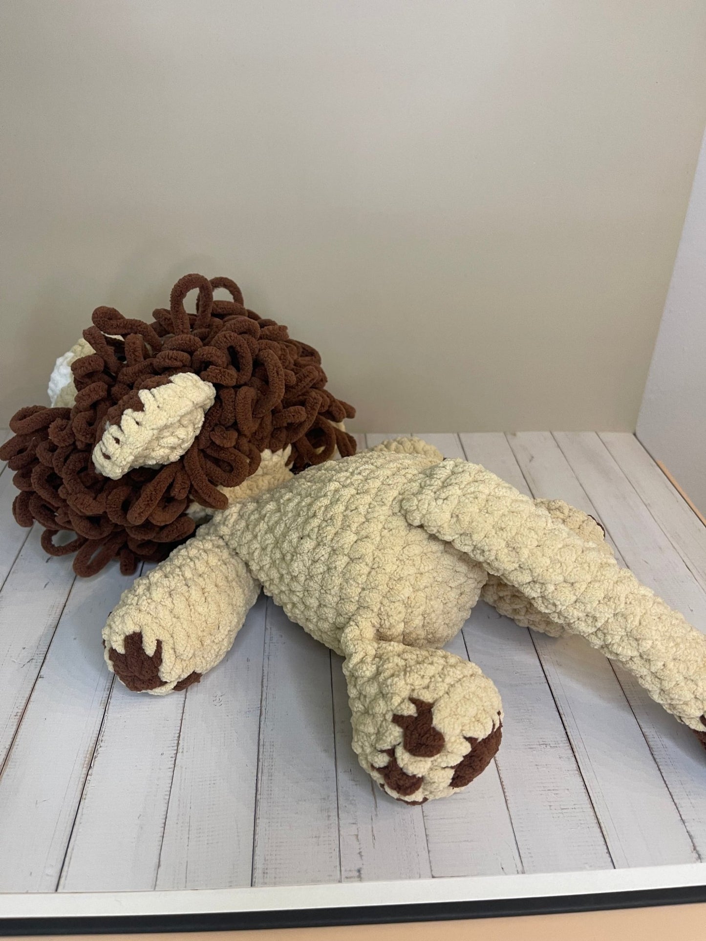 Gehaakte leeuw of leeuwin amigurumi - Little Seahorse