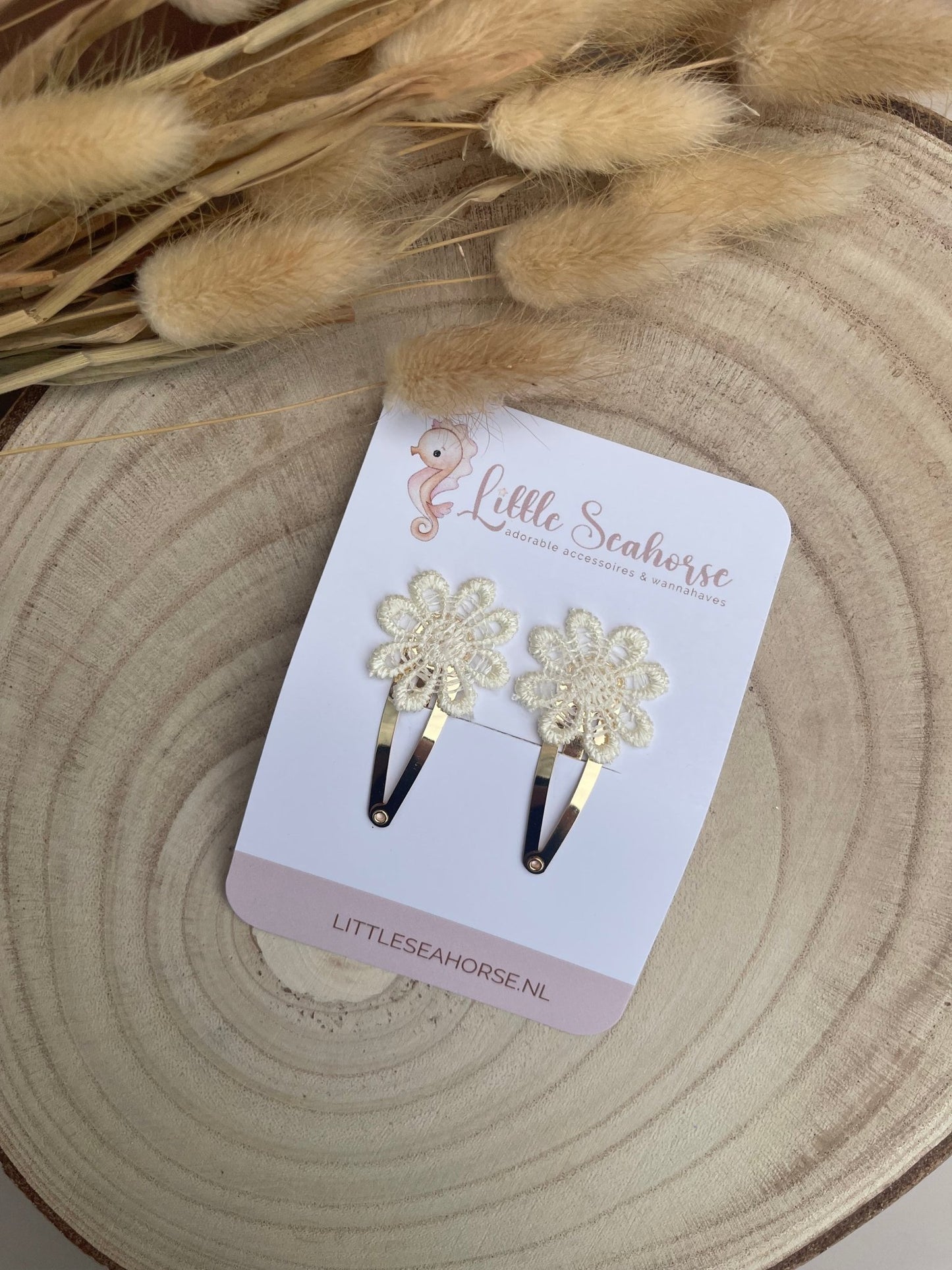 Klikklak lace bloem duo - Little Seahorse