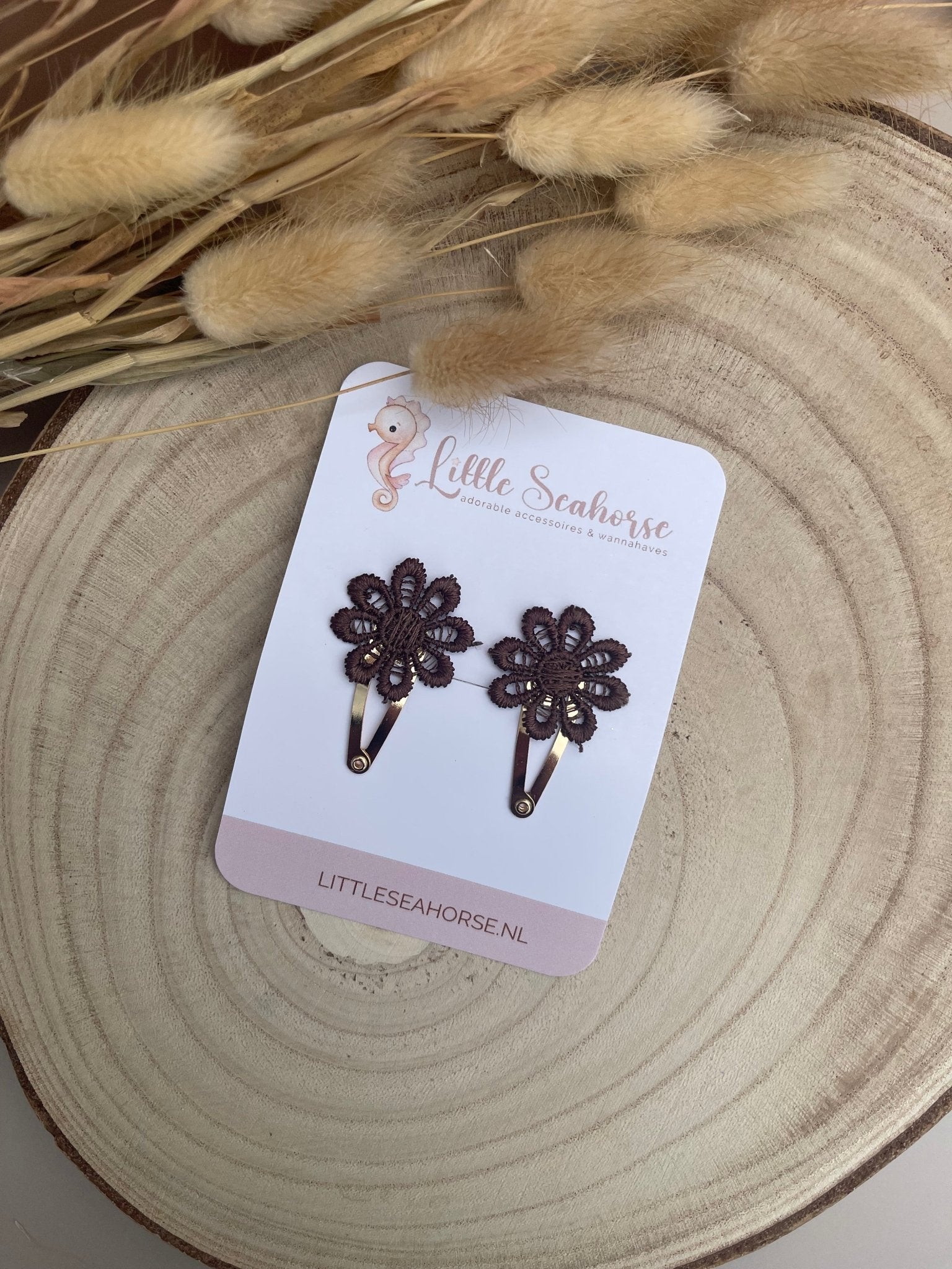 Klikklak lace bloem duo - Little Seahorse