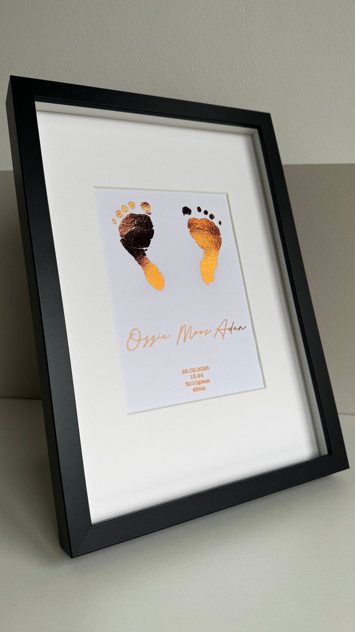 Mijn Eerste Afdrukjes – gepersonaliseerd kraamcadeau - Little Seahorse