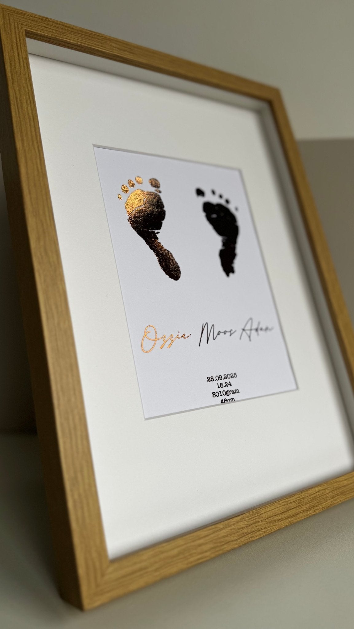 Mijn Eerste Afdrukjes – gepersonaliseerd kraamcadeau - Little Seahorse