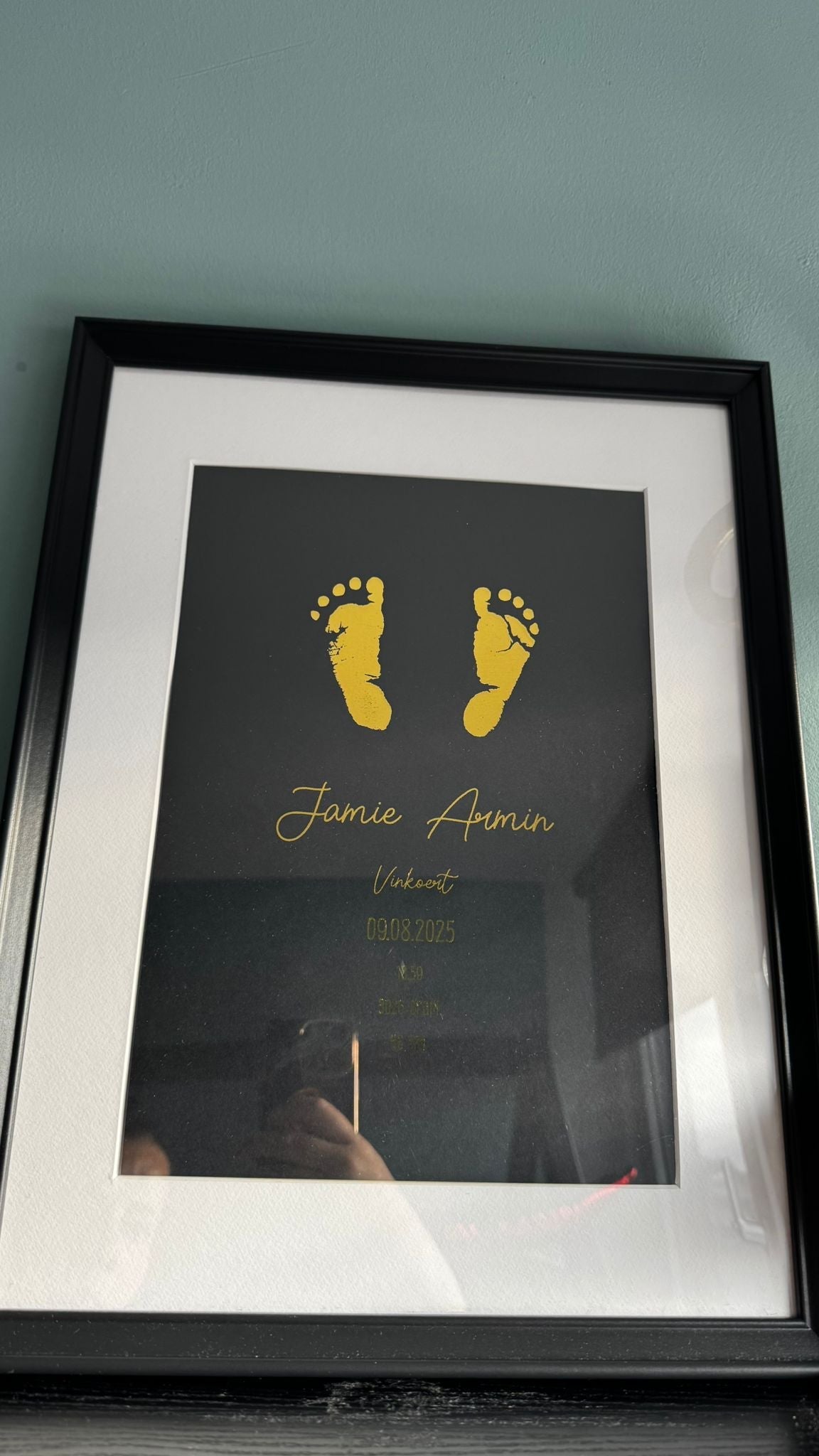 Mijn Eerste Afdrukjes – gepersonaliseerd kraamcadeau - Little Seahorse