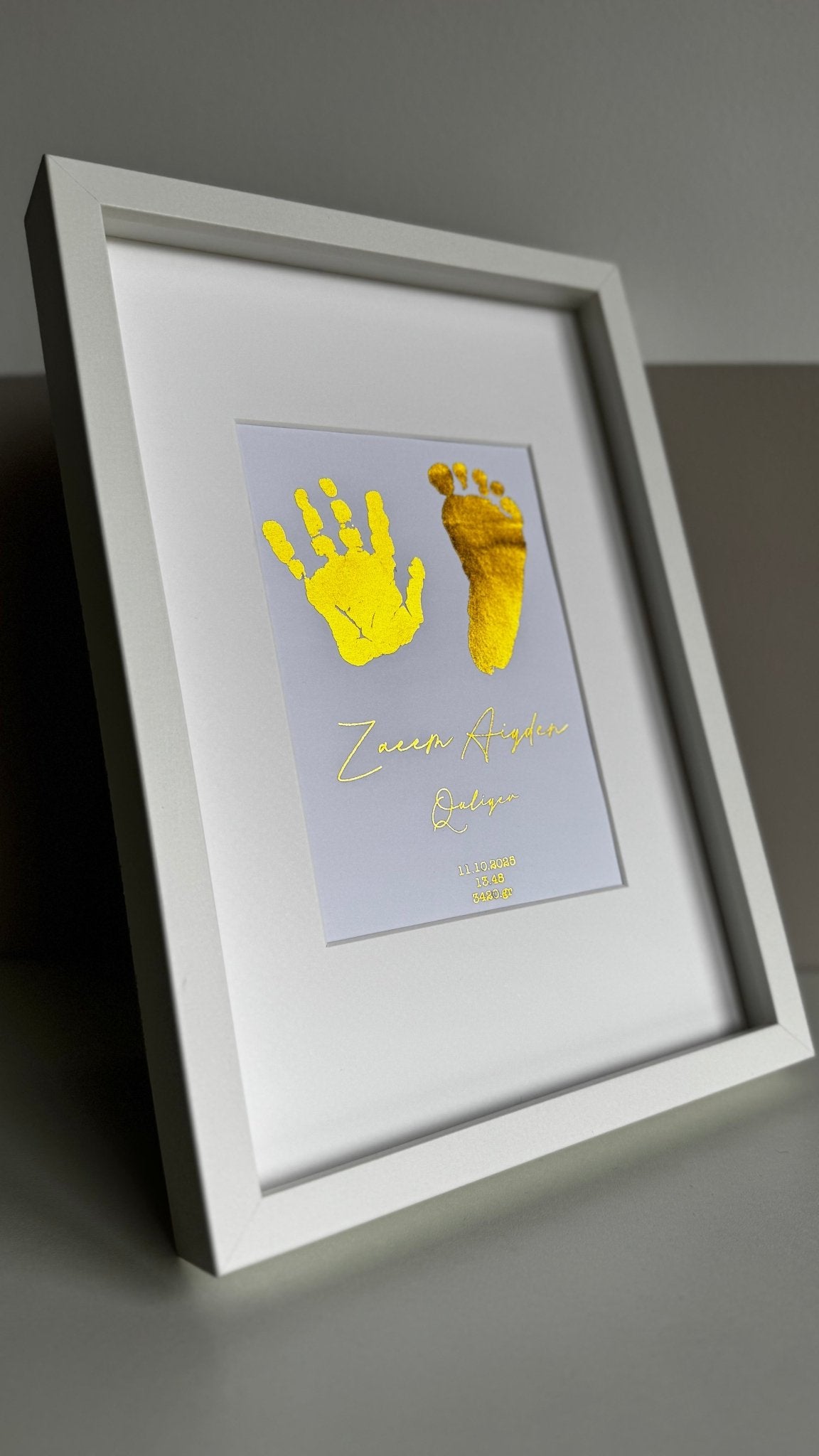 Mijn Eerste Afdrukjes – gepersonaliseerd kraamcadeau - Little Seahorse