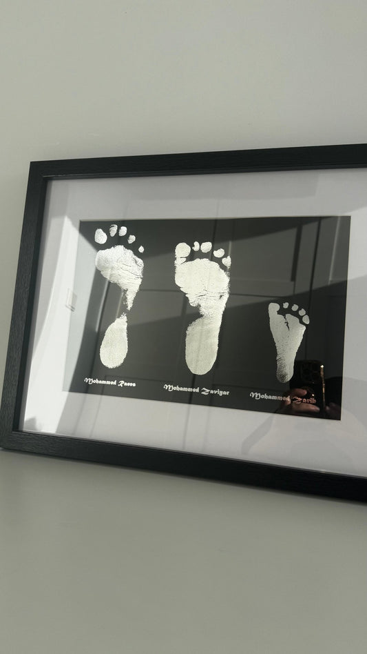 Mijn Eerste Afdrukjes – gepersonaliseerd kraamcadeau - Little Seahorse