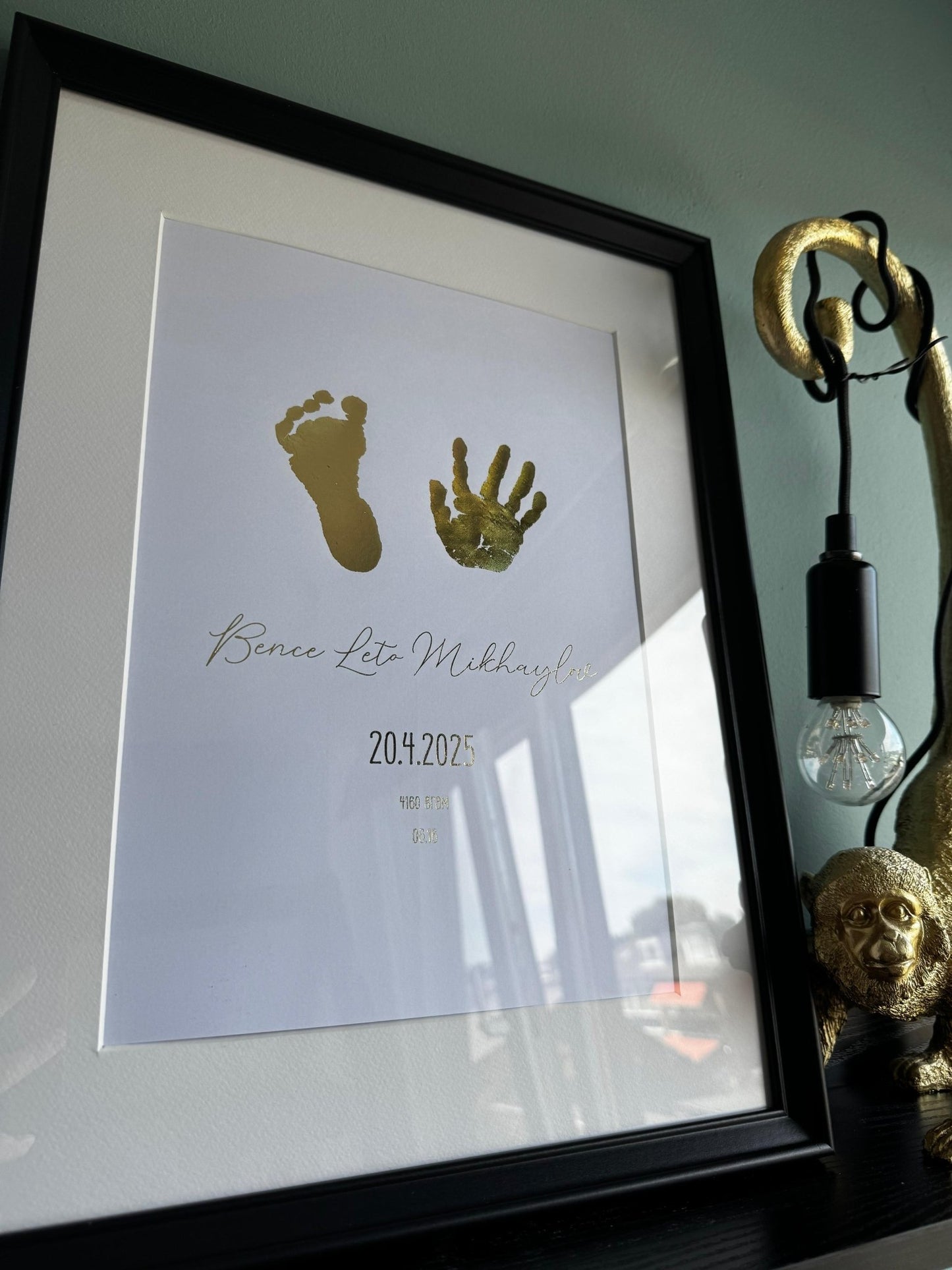 Mijn Eerste Afdrukjes – gepersonaliseerd kraamcadeau - Little Seahorse