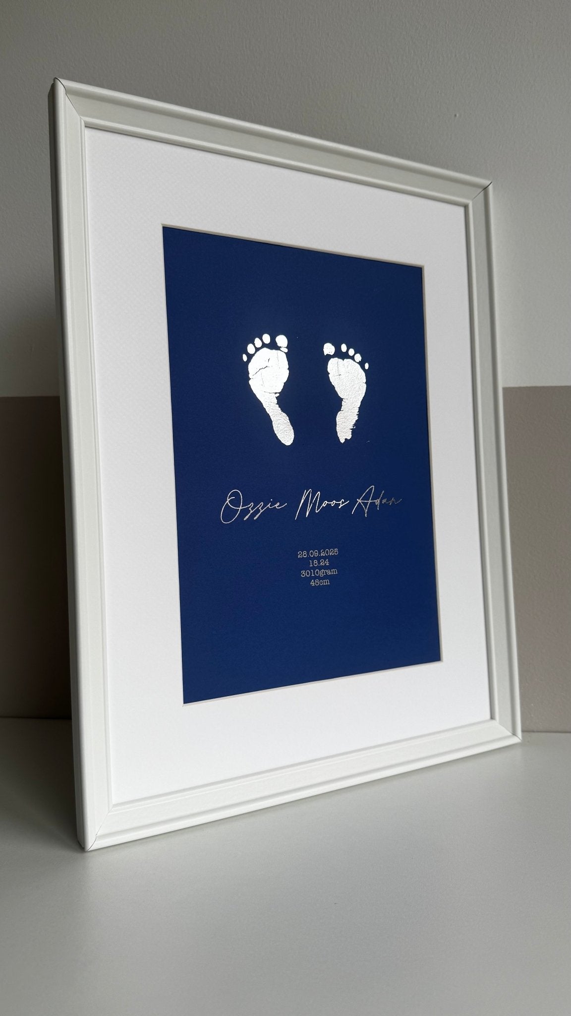 Mijn Eerste Afdrukjes – gepersonaliseerd kraamcadeau - Little Seahorse